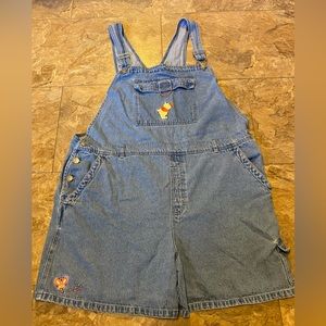 Disney Winnie the Pooh embroidered overalls for women